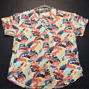 ExOfficio Insect Shield Tropical Button Front Shirt Size M 8–10